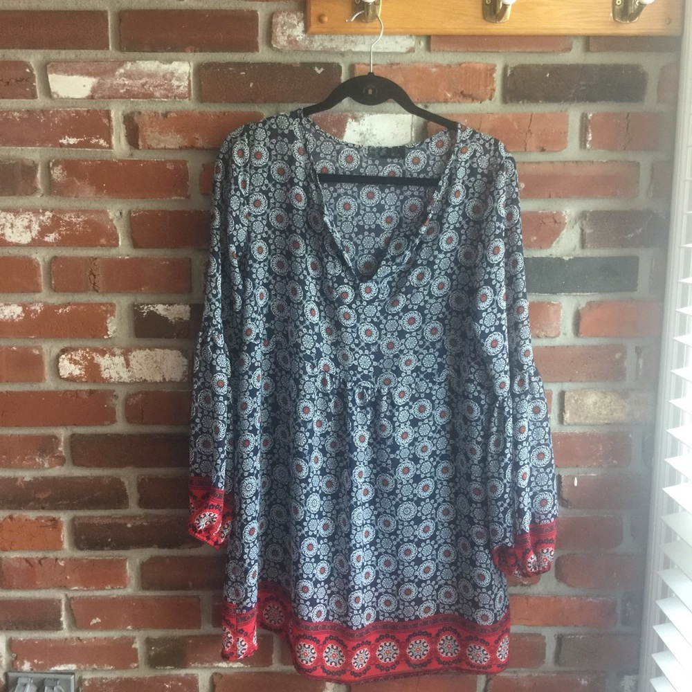 Blue and Red Tunic